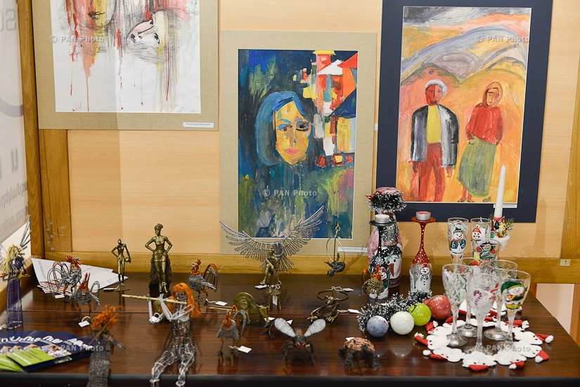 Opening of exhibition-sale of handicrafts, art works produced by children and adults with disabilities 