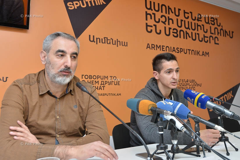 Press conference by ''Urartu' basketball club Chairman Ara Poghosyan and club's head coach Tigran Gyokchyan are guests in Sputnik Armenia press club