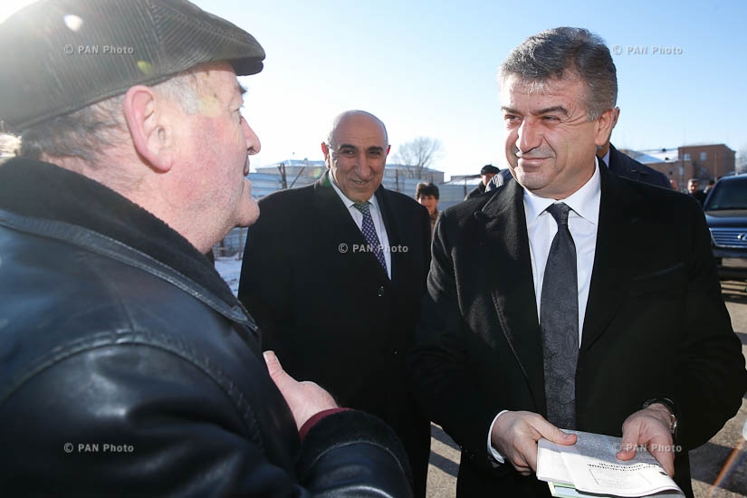 Премьер-министр Карен Карапетян с рабочим визитом посетил Ширакскую область