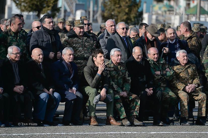  Presidents of Armenia and NKR Serzh Sragsyan and Bako Sahakyan visited defense positions located near Mataghis and Talish