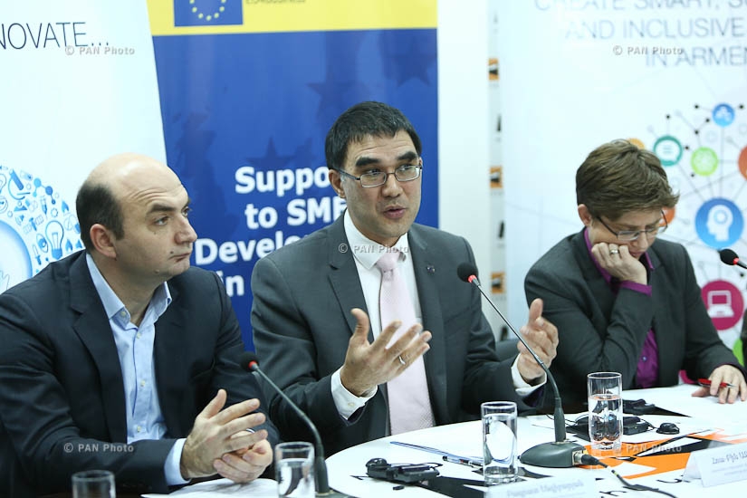 Совместная пресс-конференция программы «Поддержка развития малого и среднего бизнеса в Армении» и фонда «Инкубатор предприятий»