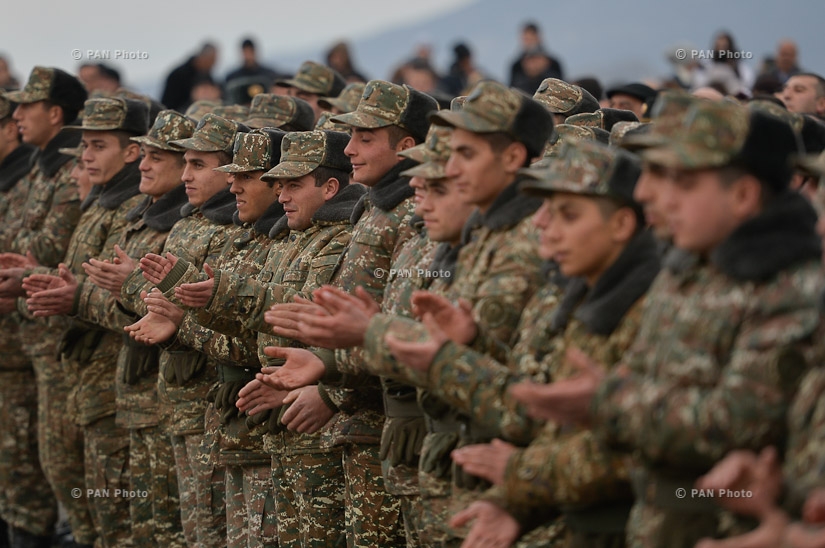 In Stepanakert President of Armenia Serzh Sargsyan commended a group of best servicemen and freedom fighters