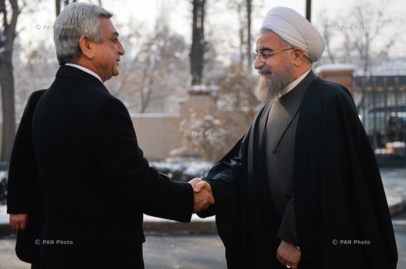 Իրանի Նախագահ Հասան Ռոհանիի դիմավորման պաշտոնական արարողությունը ՀՀ նախագահի նստավայրում