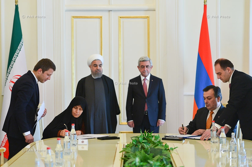 Հայ-իրանական բարձր մակարդակի բանակցություններն ու Հայաստանի և Իրանի միջև համագործակցության վերաբերյալ փաստաթղթերի ստորագրումը