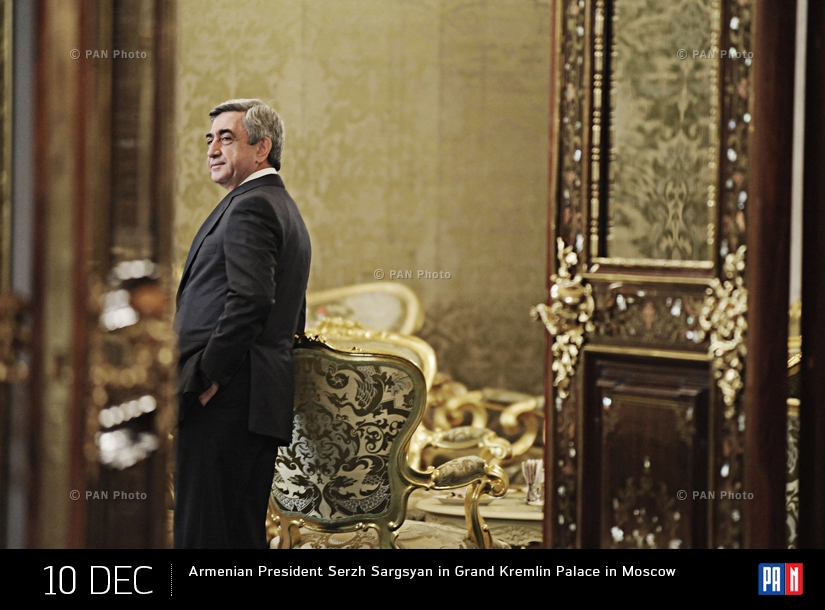 ՀՀ նախագահ Սերժ Սարգսյանը Մոսկվայում Կրեմլի պալատում 