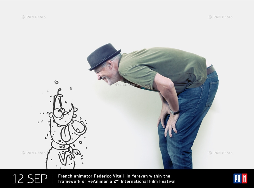 Французский аниматор Федерико Витали в Ереване в рамках 2-го международного фестиваля анимационных фильмов ReAnimania 