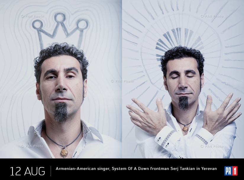 Armenian-American singer, System Of A Down frontman Serj Tankian in Yerevan