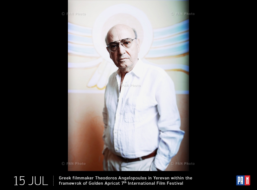 Greek filmmaker Theodoros Angelopoulos in Yerevan within the framewrok of Golden Apricot 7th International Film Festival