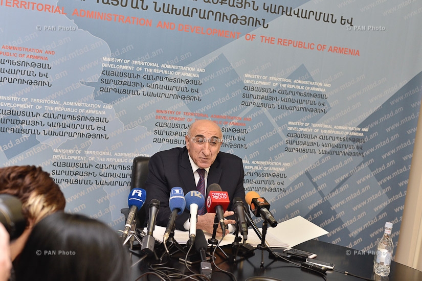 Year-end press conference Minister of Territorial Administration and Development Davit Lokyan