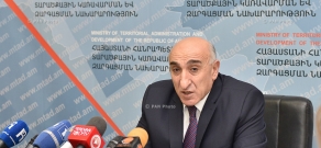 Year-end press conference Minister of Territorial Administration and Development Davit Lokyan