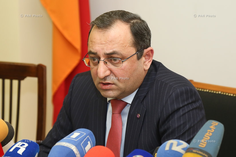 Year-end press conference of Armenia's Economy Minister Artsvik Minasyan