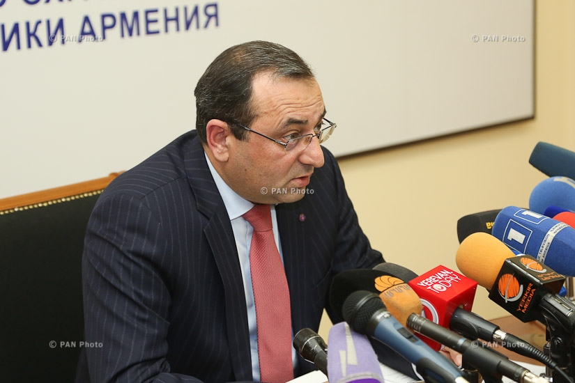 Итоговая пресс-конференция министра экономики Армении Арцвика Минасяна
