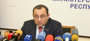 Year-end press conference of Armenia's Economy Minister Artsvik Minasyan