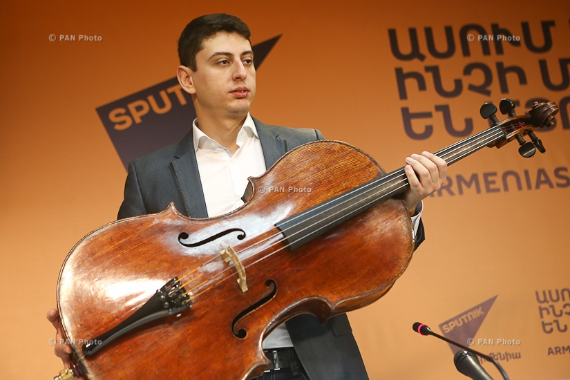 Press conference by Cellist Narek Hakhnazaryan