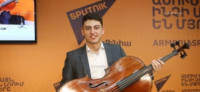 Press conference by Cellist Narek Hakhnazaryan