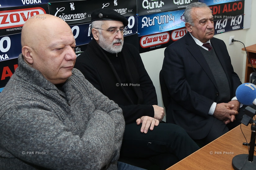 Press conference by director Hrant Vardanyan, musician Vahan Artsruni and literary critic Davit Gasparyan