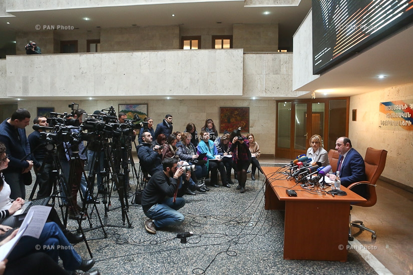 Итоговая пресс-конференция министра международной экономической интеграции и реформ Сурена Караяна