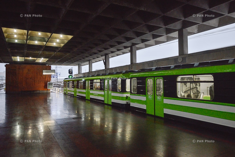 Yerevan Metro launches newly-renovated trains with two subway cars