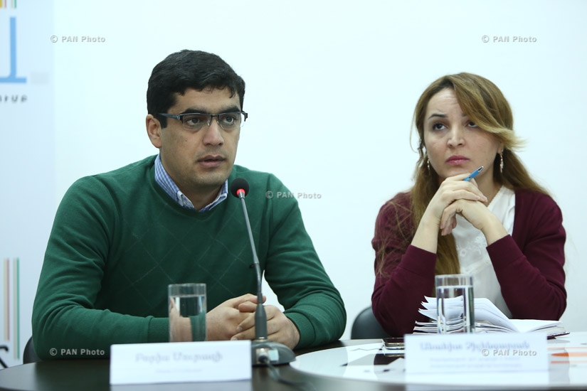 Press conference of coordinator of Coalition to Stop Violence against Women Zaruhi Hovhannisyan, coordinator of Equality for All: Civil Society Coalition Against Discrimination Anahit Chilingaryan and head of Sinjar Yezidi National Union Boris Murazi