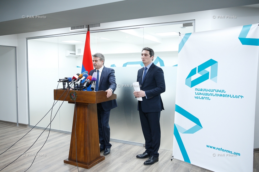 Government Center for Strategic Initiatives opens officially, attended by Prime Minister Karen Karapetyan