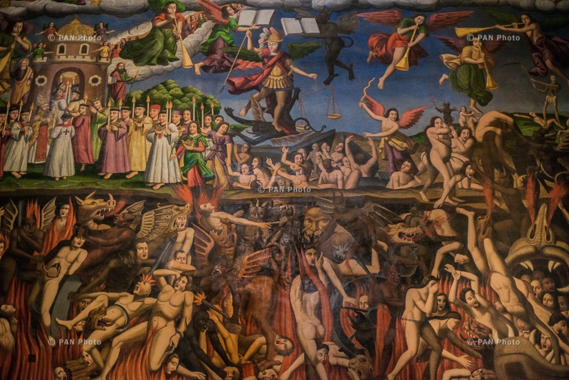  Հատված «Ահեղ դատաստան» որմնանկարից, 1669թ․, Սբ Հովսեփ եկեղեցի, Ամենափրկիչ վանք