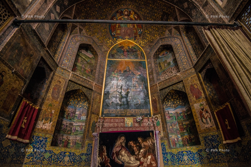 Frescoes of the Bethlehem church, New Julfa, Isfahan, 1628.