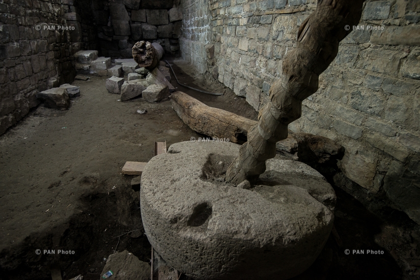 Հնձանի մնացորդ, Սբ Թադեի (Թադևոսի) վանք, 7-րդ դ․, վերակառուցվել է 1814թ․, Հյուսիսային Իրան (պատմական Արտազ գավառ, Վասպուրական)