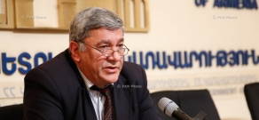 Пресс-конференция председателя Госкомитета по науке Министерства образования и науки РА Самвела Арутюняна