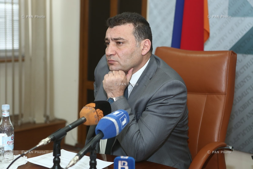 Informative presentation on investment project of establishing a free economic zone in Syunik province and press conference by Deputy Minister of economic development and investment Hovhannes Azizyan