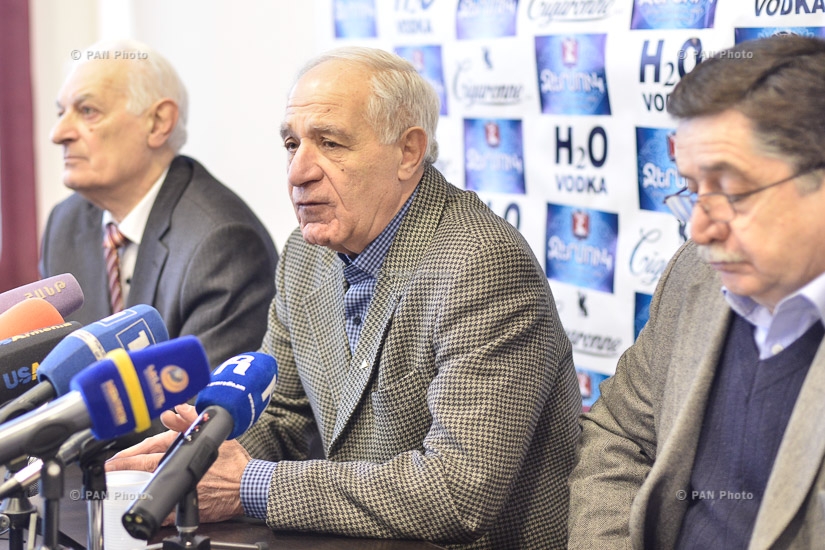 Press conference of the head of Architects' Union Mkrtich Minasyan and board member Sashur Kalashyan