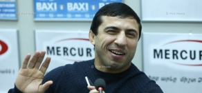 Пресс-конференция Армянского борца греко-римского стиля Романа Амояна
