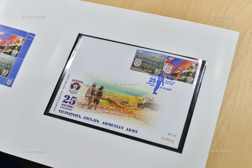 HayPost issues two new stamps dedicated to 25th anniversary of the Armenian army's formation 