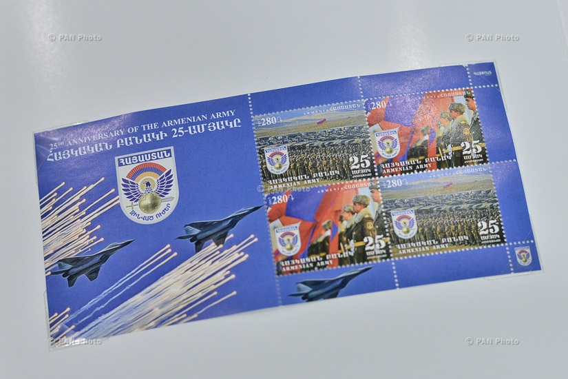 HayPost issues two new stamps dedicated to 25th anniversary of the Armenian army's formation 