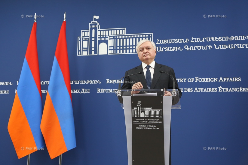 Пресс-конференция министра иностранных дел Армении Эдварда Налбандяна