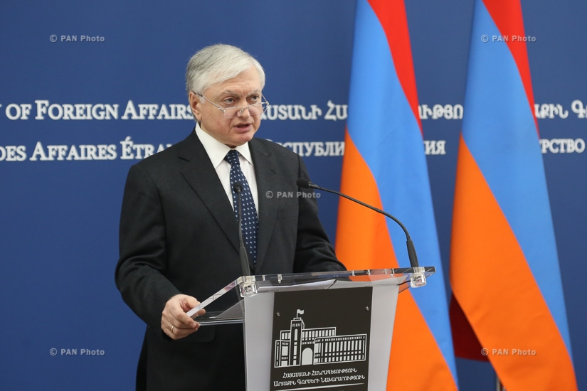 Пресс-конференция министра иностранных дел Армении Эдварда Налбандяна