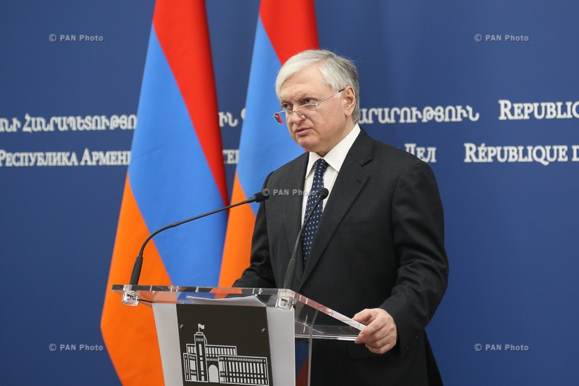 Пресс-конференция министра иностранных дел Армении Эдварда Налбандяна