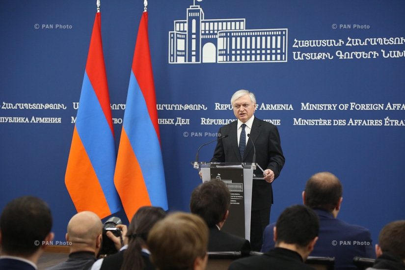Пресс-конференция министра иностранных дел Армении Эдварда Налбандяна