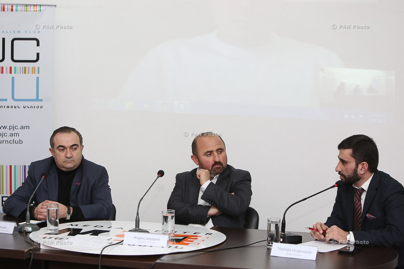 Discussion with the participation of Deputy from Heritage Party parliamentary faction Tevan Poghosyan and media expert Tatul Hakobyan