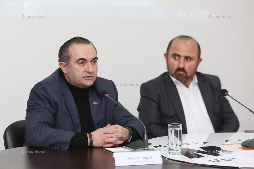 Discussion with the participation of Deputy from Heritage Party parliamentary faction Tevan Poghosyan and media expert Tatul Hakobyan