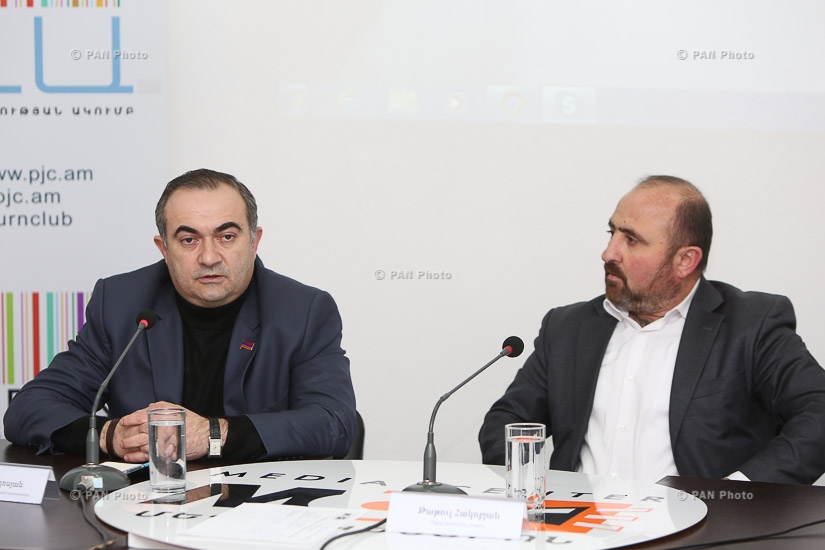 Обсуждение при участии депутата парламентской фракции «Наследие» Тевана Погосяна и медиа-эксперта Татула Акопяна