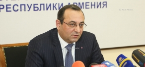 Пресс-конференция министра экономики Армении Арцвика Минасяна