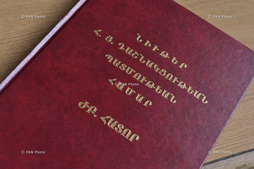 Presentation of voluminous collection of archival documents, titled Materials for history of Armenian Revolutionary Federation