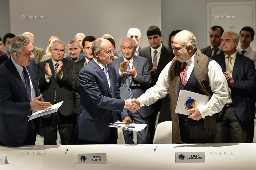 Signing of agreement on formation of Ohanyan-Raffi-Oskanyan Alliance 