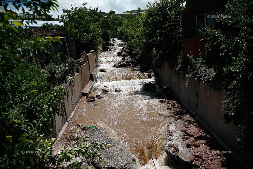 Artik village after flood