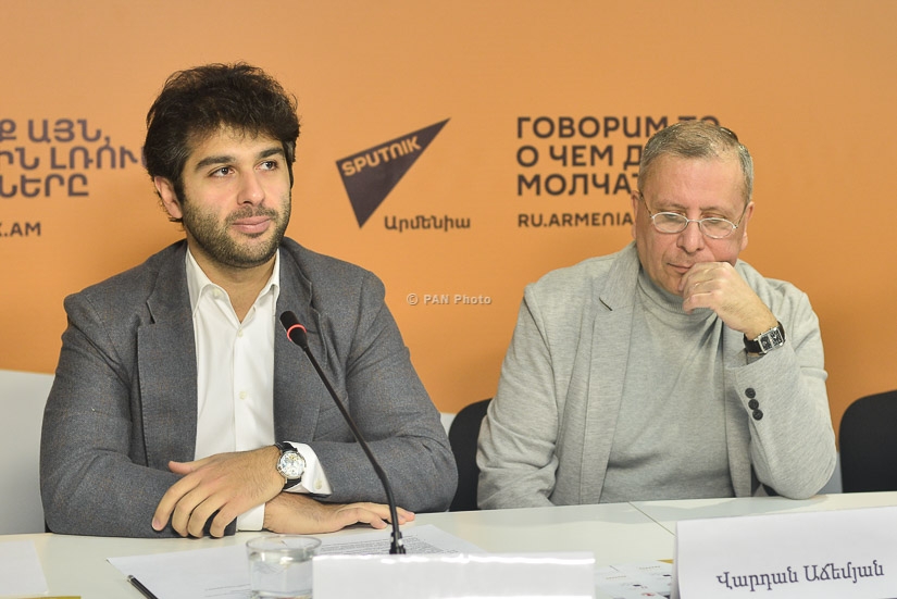 Press conference of conductor Sergey Smbatyan, composer Vardan Adzhemyan and Head of Contemporary Art Department of RA Ministry of Culture Armenuhi Ghazaryan