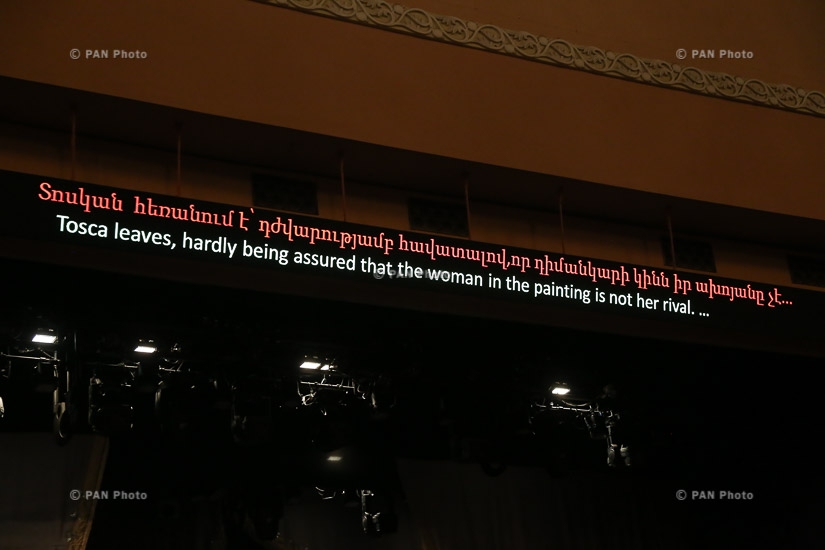Electronic panel of surtitles launched at Yerevan Opera Theatre with the participation of Culture Minister Armen Amiryan
