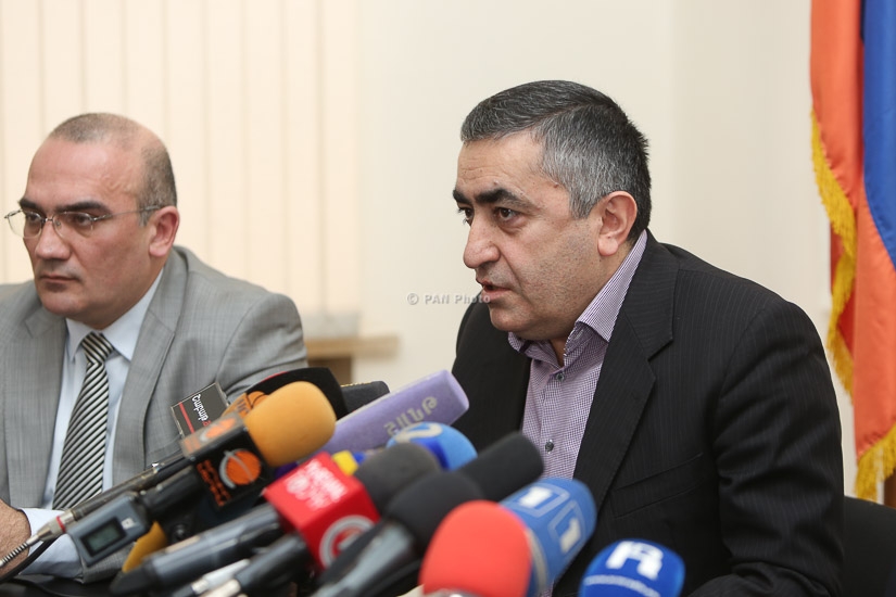 Press conference by ARF Bureau representative Armen Rustamyan and ARF Supreme Body member Aghvan Vardanyan