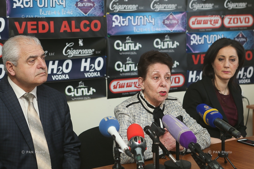 Press conference of Anahit Bakhshyan from 