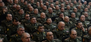 Встреча президента Армении Сержа Саргсяна с участниками оперативного собрания руководящего состава ВС РА