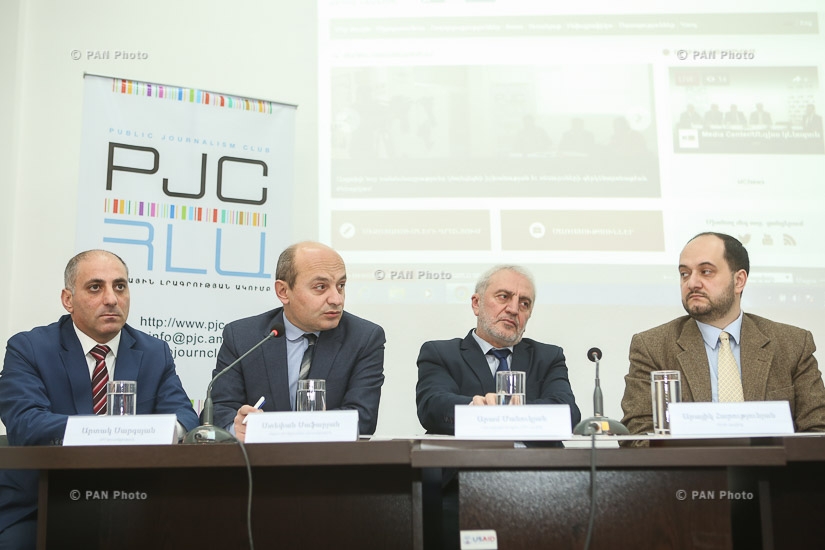 Press conference by Lernik Aleksanyan, Aram Manukyan, Artak Sargyan, Styopa Safaryan and Arayik Harutyunyan